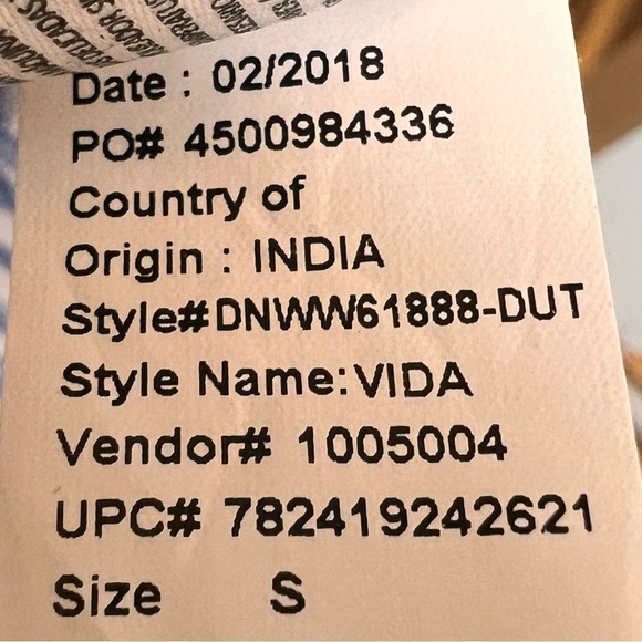 Nine West Jeans Stripe Top Shirt Cap Sleeve Blue White Size Small Lace Up Front - Picture 9 of 9